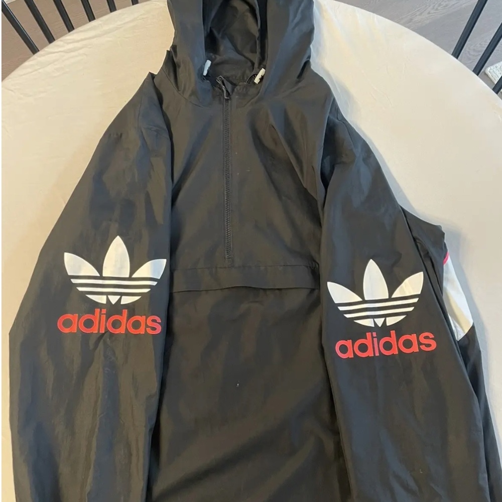 Adidas half zip wind breaker